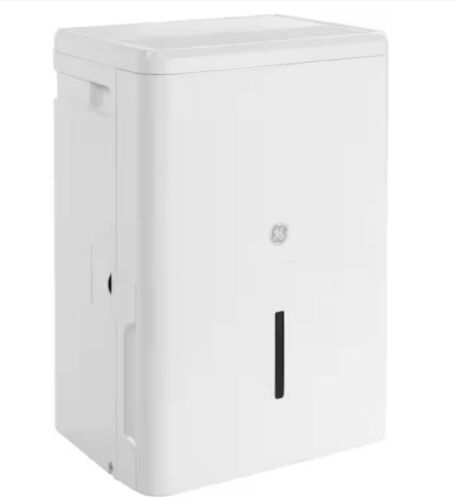GE 25-Pints for Damp Rooms Up to 1500 sq. ft. Residential Dehumidifier with Bucket in White, ENERGY STAR - Lot 25JF