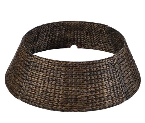 Woven Hyacinth Christmas Holiday Tree Collar - 36in - Lot 143