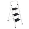 3-Step Portable Folding Step Ladder w/ Non-Slip Feet, 330lb Capacity - Thumbnail 1