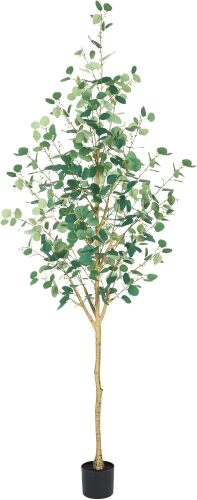 Artificial Eucalyptus Trees Indoor 7FT, Extra Tall Faux Eucalyptus Plant, Artificial Silk Tree Floor Plants for Home Bedroom Living Room - Lot 1256