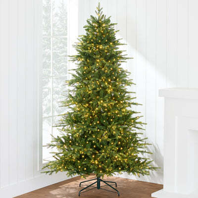 7.5ftPre-Lit Artificial Full Aspen Christmas Tree w/ 2-in-1 Twinkling Micro LEDs - Lot 1279
