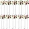 31.5inch 10 Set Acrylic Flower Vase Column Stand Wedding Flower vase Wedding Centerpieces for Tables - Thumbnail 1