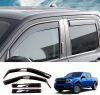Visor Rain Guards Compatible with 2022-2025 Ford Maverick Front and Rear in-Channel Window Visors Wind Deflectors Weather Shield - Thumbnail 1