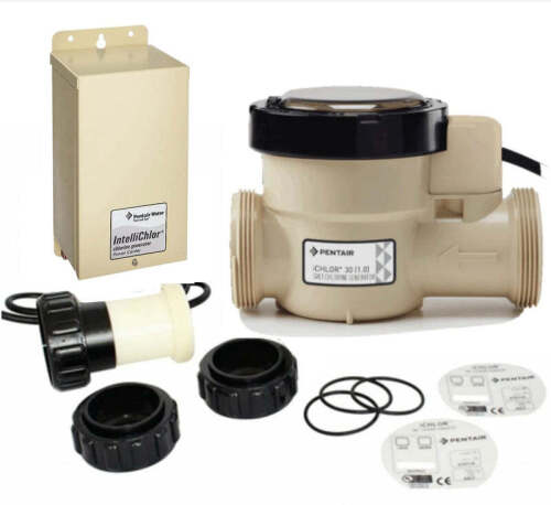 Pentair iChlor 30 Salt Chlorine Generator System with Power Pack 523081 - Lot 1450