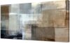 Baisuart Canvas Prints Abstract Wall Art Print Paintings Grey and Brown Stretched Canvas Wooden Framed for living Room Bedroom and Office Home Decor Artwork - Thumbnail 1