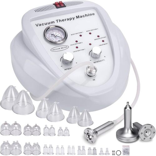 Titoe Vacuum Therapy Machine Multifunctional 0-75cmHg Cupping Cups Machine 6 Mode Adjustable Suction Vacuum Machine with 30 Cups and 3 Pumps - Lot 1404