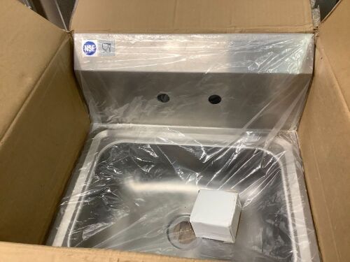 Stainless Steel Hand Sink13.5 × 9.5 × 5 in. (35 x 25 x 13 cm) - Lot 1434