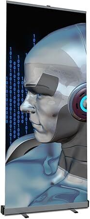 Retractable Banner Stand - 33.5"x80" STANDARD Retractable Roll Up Banner Stand with Travel Bag for Trade Shows Retail Display Corporate Events, Advertising (33.5"x80"STAND ONLY) - Lot 1474