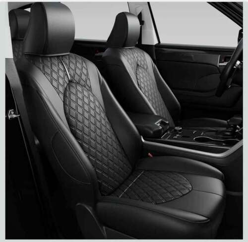 PTYYDS Seat Covers Compatible with Toyota Highlander Seat Covers, Black - Lot 1510
