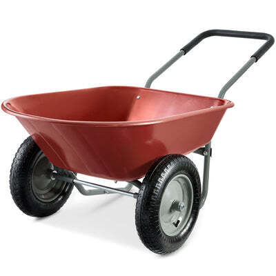 Dual-Wheel Wheelbarrow Garden Cart - Lot 1588