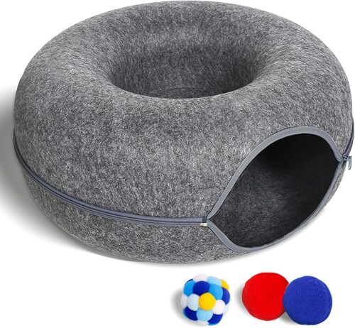 Cat Tunnel Bed Donut -24in - Lot 1509