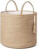 Woven Storage Basket Decorative Natural Rope Basket - Thumbnail 1