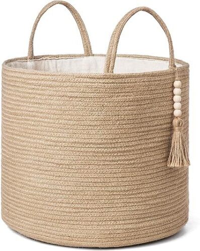 Woven Storage Basket Decorative Natural Rope Basket - Lot 1470