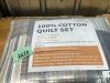 100% Cotton Quilt Set 3-Piece - Thumbnail 4