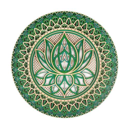 Lotus Mandala Wall Art - Lot 1627