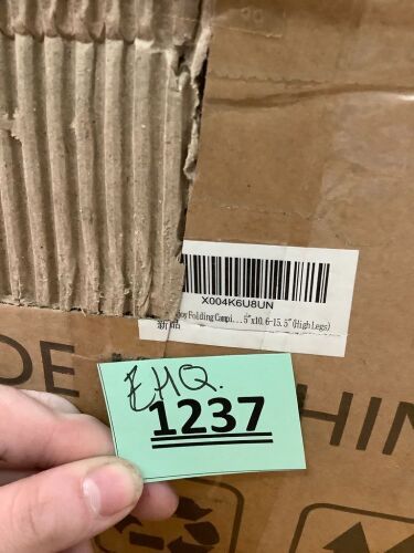 FiveJoy Folding Camping Table Outdoor 5"x10.6-15.5" high - Lot 1237