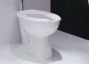 Swiss Madison Sirene Floor-Mounted Comfort Height Commercial Elongated Top Flush Spud Flushometer Toilet Bowl Only in Glossy White - Thumbnail 1