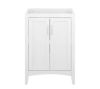 Glacier Bay Tilton 24 in W x 21.5 in D x 34.2 in H Folding Bath Vanity Cabinet without Top in White Finish - Thumbnail 1