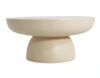 CHRISTOPHER KNIGHT HOME Abram Modern White Round Concrete Outdoor Coffee Table - Thumbnail 1