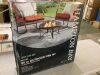 Hampton Bay Sadler 29.33 in.W Rubbed Bronze Steel Wood Outdoor Fire Pit with Cover and Poker Included - Thumbnail 2