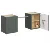 MILL'S PRIDE Greenwich Aspen Green 23 in. H x 58 in. W x 12 in. D Plywood Laundry Room Wall Cabinet and Pole ext. 76 in. w/ 2 Shelves - Thumbnail 1