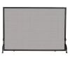 UniFlame Olde World Iron 39 in. W Single-Panel Fireplace Screen with Steel Construction and Heavy Mesh - Thumbnail 1