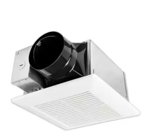 Panasonic Whisper Mighty Pick-A-Flow 70/90 CFM Ceiling/Wall Bathroom Exhaust Fan, Energy Star with 9 in. x 9 in. Grille Footprint - Lot 431JF