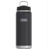 Thermos 40 oz. Granite Black Stainless Steel Water Bottle w/Straw - Thumbnail 1