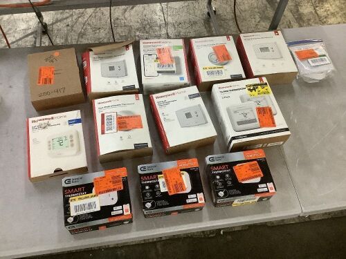Lot of (13) Thermostats - Uninspected - Lot 741JF