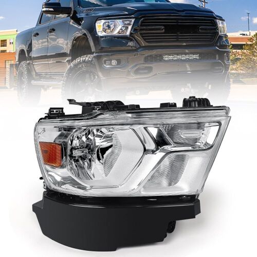 Halogen Passenger Side Headlight for Dodge Ram 1500 2019-2022 - Lot 357