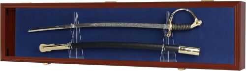 Sword Display Case Cabinet - 1 Latch Broken - Lot 151