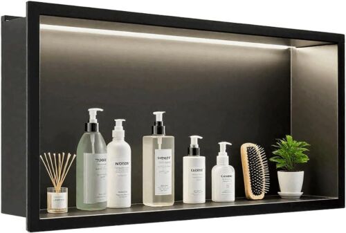 LED Shower Niche 24" x 12", Stainless Steel - Lot 253