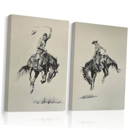 Western Cowboy Wall Art - Lot 560