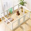 FXW AuraSpace Acrylic Indoor Dog Playpen, 24", 10 Panels - Thumbnail 1