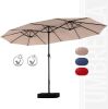 15ft Large Patio Umbrella Double-Sided - Thumbnail 1