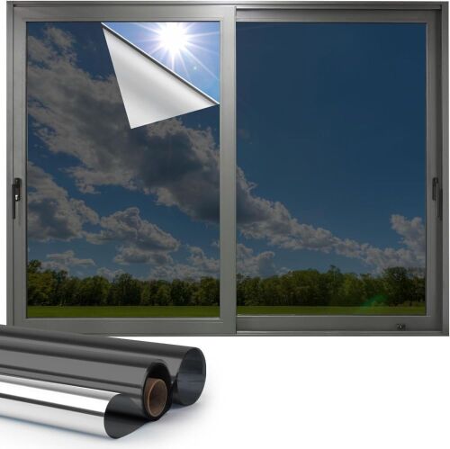 One Way Reflective Mirror Window Privacy Film, 45.2" x 78.7" - Lot 756