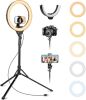 Aureday 14'' Selfie Ring Light with 62'' Tripod Stand - Thumbnail 1