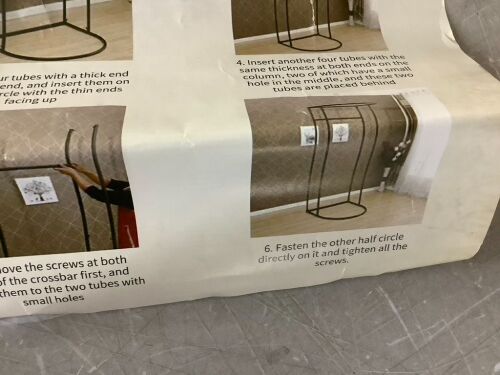 Portable Temporary Fitting Room - No Hardware - Lot 561