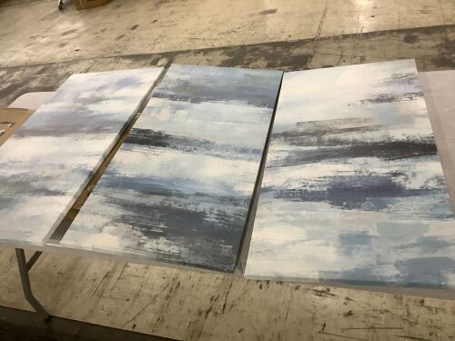 3 Panel Canvas Wall Art - Lot 467