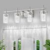 4-Light Brushed Nickel Vanity Light Fixture - Thumbnail 1