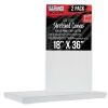 U.S. Art Supply 18x36 inch Gallery Stretched Canvas, Acrylic Primed, 2-Pack - Thumbnail 1