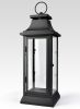 20" Black Hampton Candle Lantern - Thumbnail 1