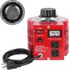20Amp Variable Transformer Auto AC Voltage Regulator Power Supply, 2000VA Max, 0~130 Volt Output - Thumbnail 1