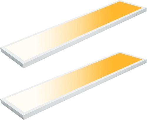 1x4 LED Flat Panel Light Surface Mount, 2 Pack - Lot 276