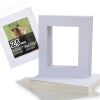 Falling in Art 25 Pack Acid-Free 16" x 20" White Picture Mats Board Show Kit for 11" x 14" Pictures, 4-Ply Beveled Precut Photo Boards with Backing Boards and Plastic Clear Bags - Thumbnail 1