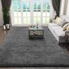 Ophanie Fluffy Area Rug, 5 x 8 - Thumbnail 1