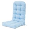 Outdoor Adirondack Chair Cushion, Light Blue - Thumbnail 1