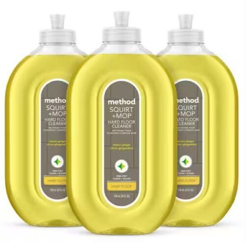 Method 25 oz. Lemon Ginger Squirt + Mop Hard Floor Cleaner (3-Pack) - Lot 242JF