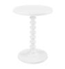 Powell Company Spencer 17 in. White Round Wood End Table - Thumbnail 1