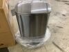 Qualiazero 13 Gal. Stainless Steel Kitchen Trashcan, Step-on - Thumbnail 3